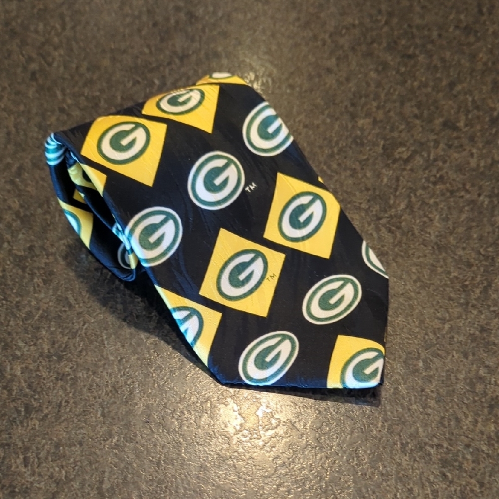 90s Silk Green Bay Packers Tie
